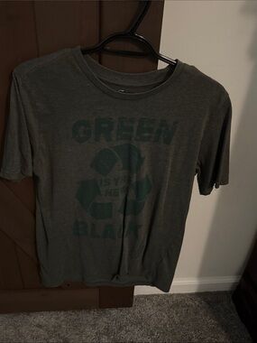 Unbranded Dark Green Graphic Crewneck Tee